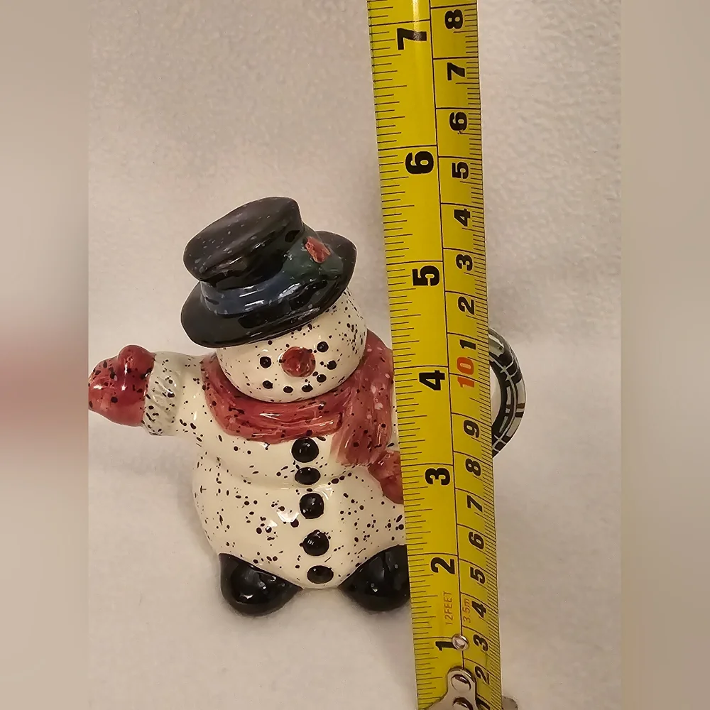 Vintage Julie Ueland Snowman Teapot